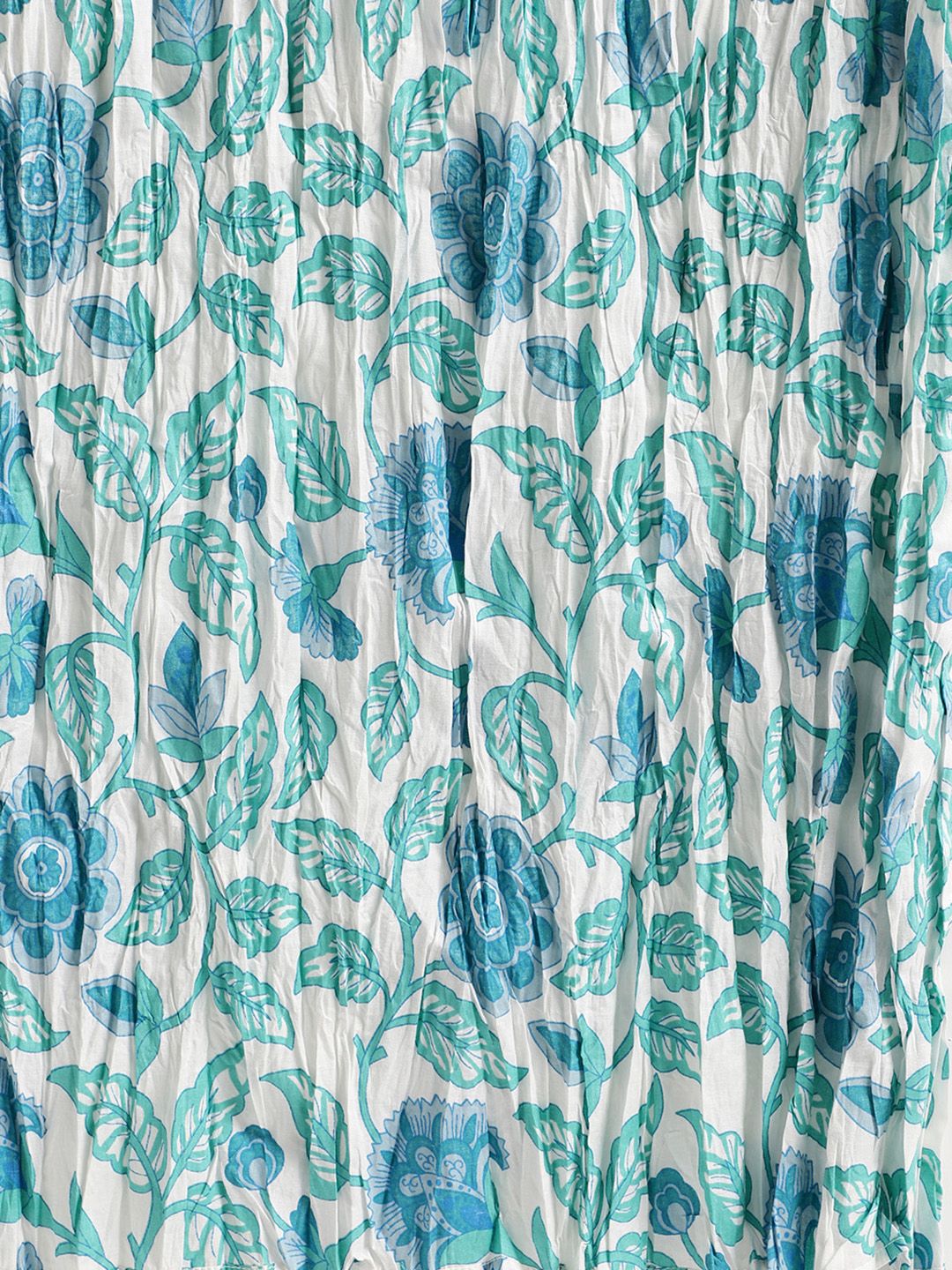 Anouk Floral Embroidered Regular Pure Cotton Kurta with Trousers & With Dupatta