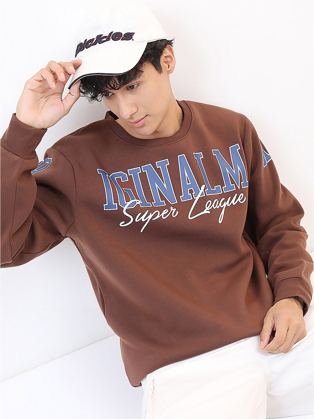 HIGHLANDER Men Brown Printed Sweatshirt