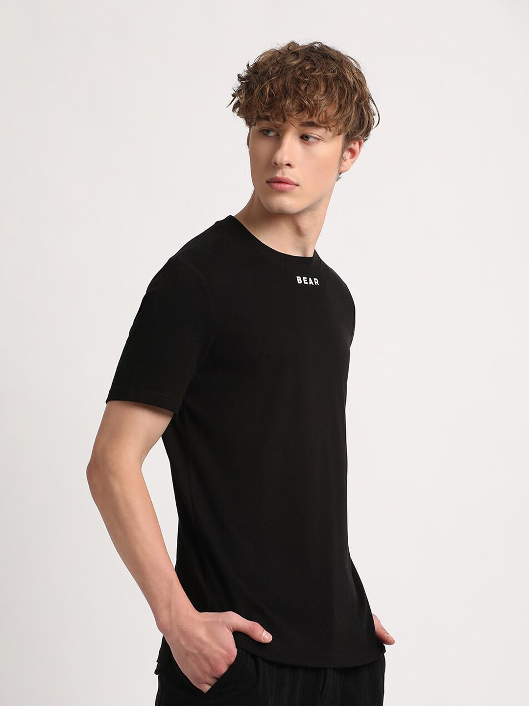 THE BEAR HOUSE Slim Fit Round Neck T-shirt