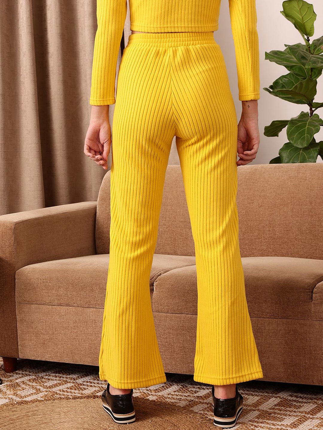 STREET 9 BASICS Women Relaxed Mid-Rise Bootcut Trousers