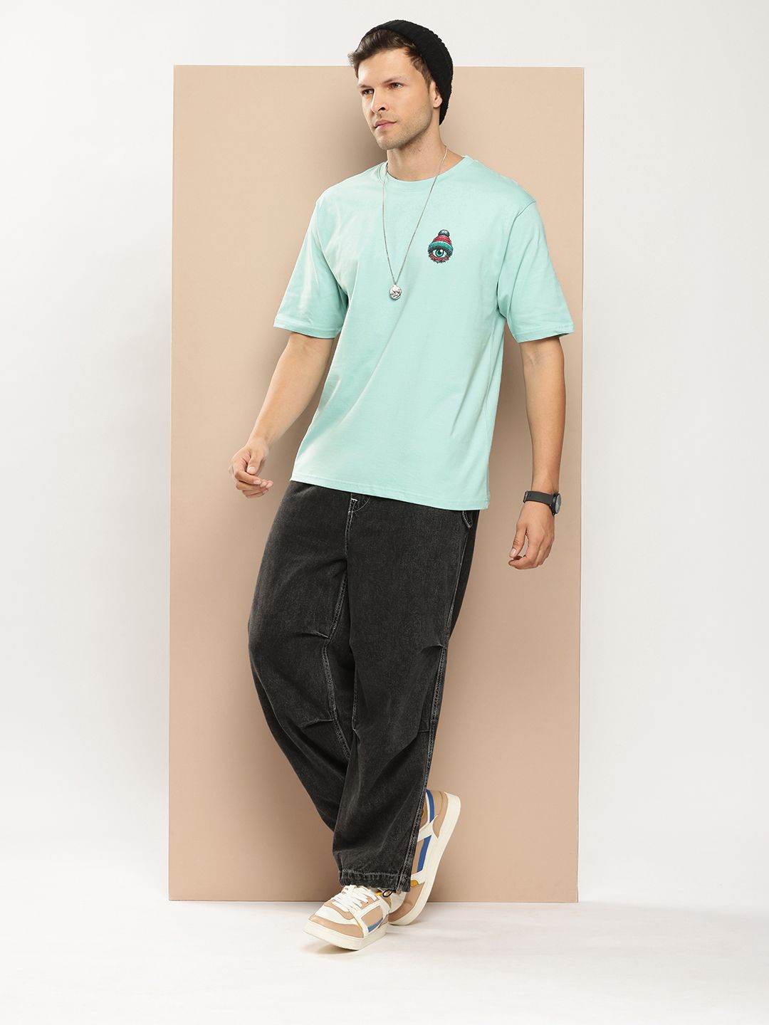 Difference of Opinion Men Printed Pure Cotton T-shirt