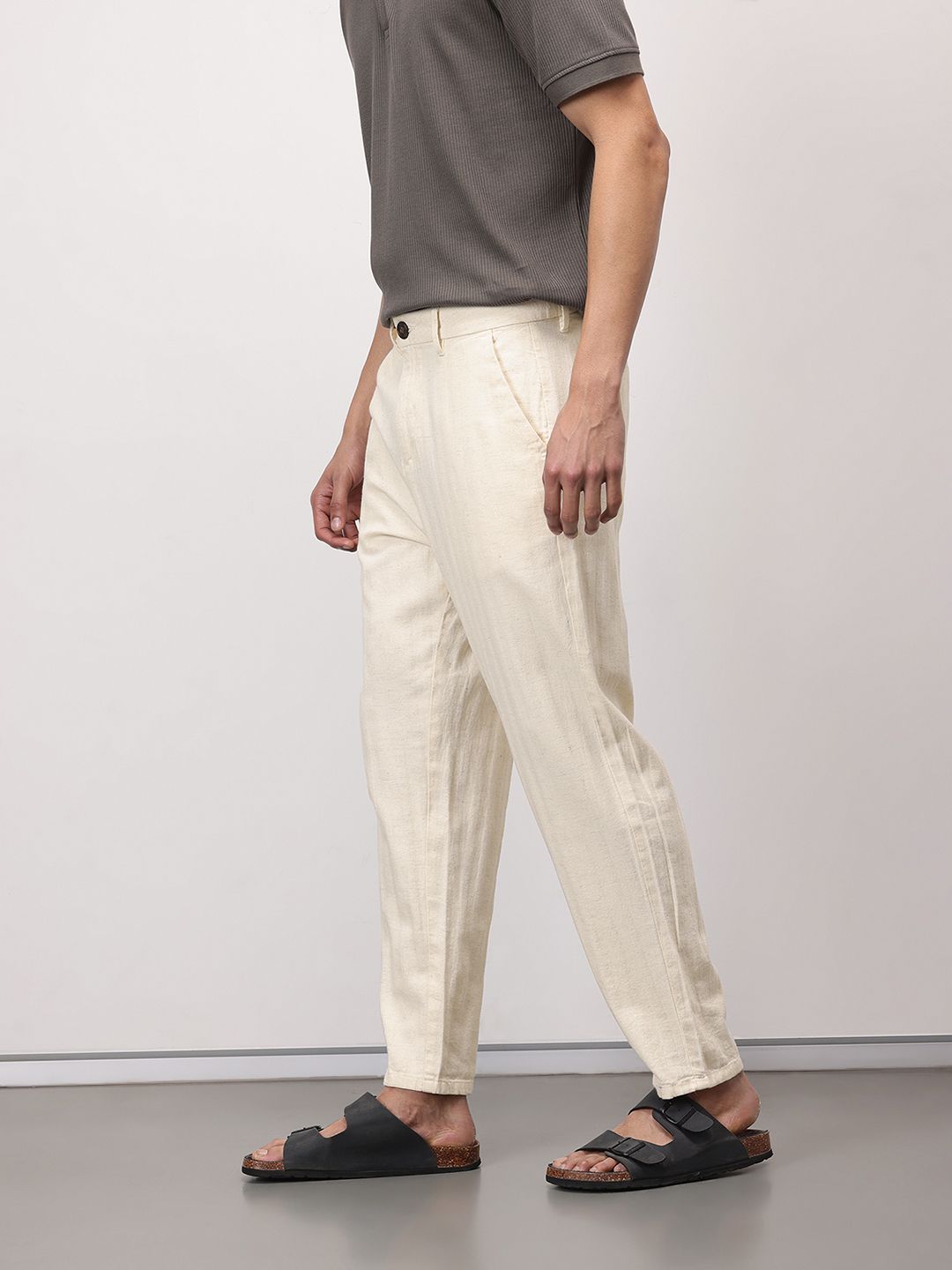 ether Kora Men Cotton Regular Trousers