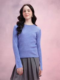 DressBerry Pure Acrylic Ribbed Pullover