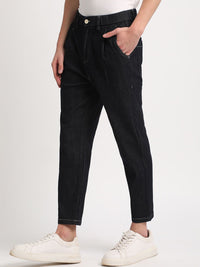 THE BEAR HOUSE Men Blue Relaxed Loose Fit Cotton Denim Trousers