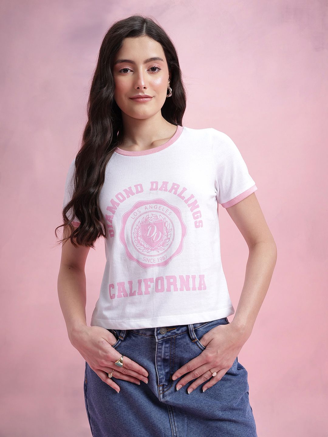 DressBerry Varsity Printed T-shirt