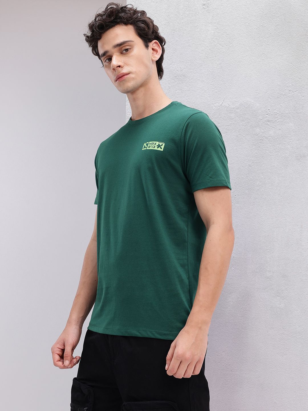 HRX by Hrithik Roshan Brand Logo Detail Lifestyle T-shirt