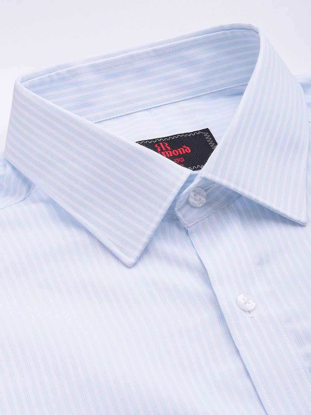 Raymond Slim Fit Striped Pure Cotton Formal Shirt