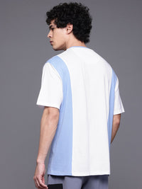 HRX by Hrithik Roshan Colourblocked & Brand Logo Print Lifestyle T-shirt