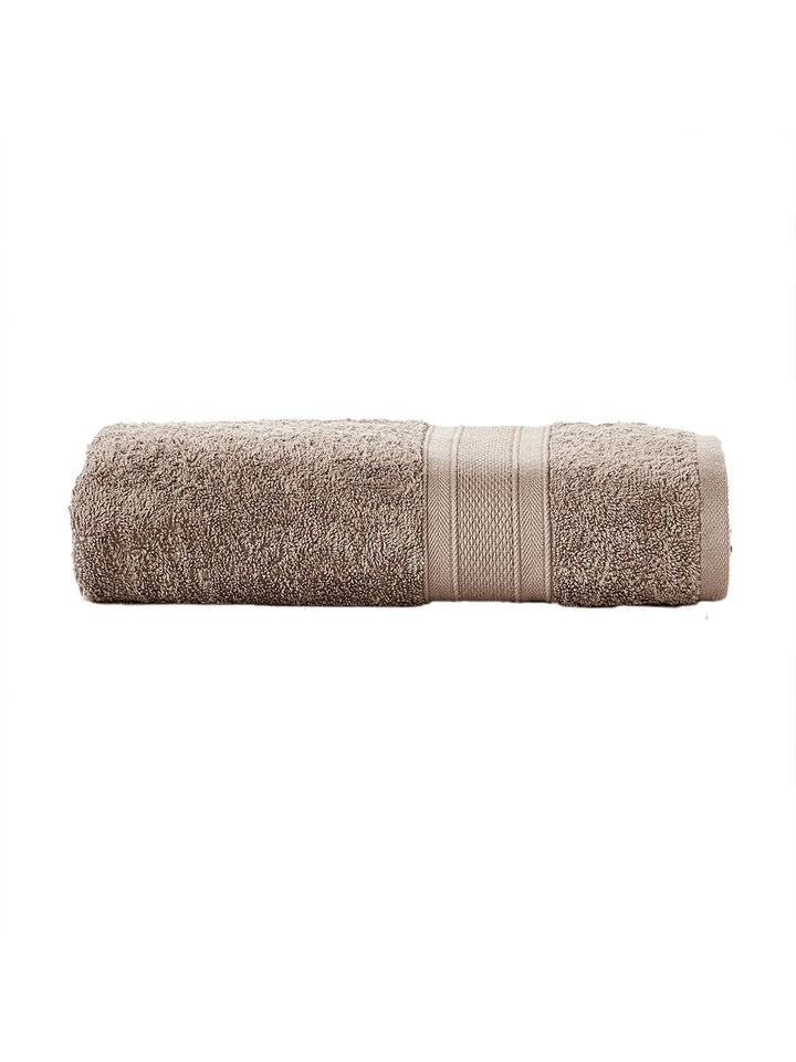 MYTRIDENT Brown Solid Pure Cotton 500 GSM Soft  Plush Bath Towel
