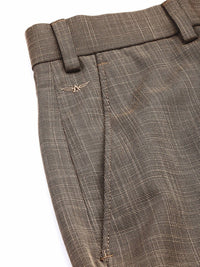 Park Avenue Men Checked Formal Trousers