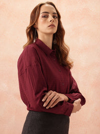 all about you Geometric Design Pure Cotton Casual Shirt