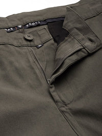 Thomas Scott Men Plus Size Smart Easy Wash Pure Cotton Chinos Trousers