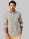 Park Avenue Spread Collar Slim Fit Opaque Casual Shirt
