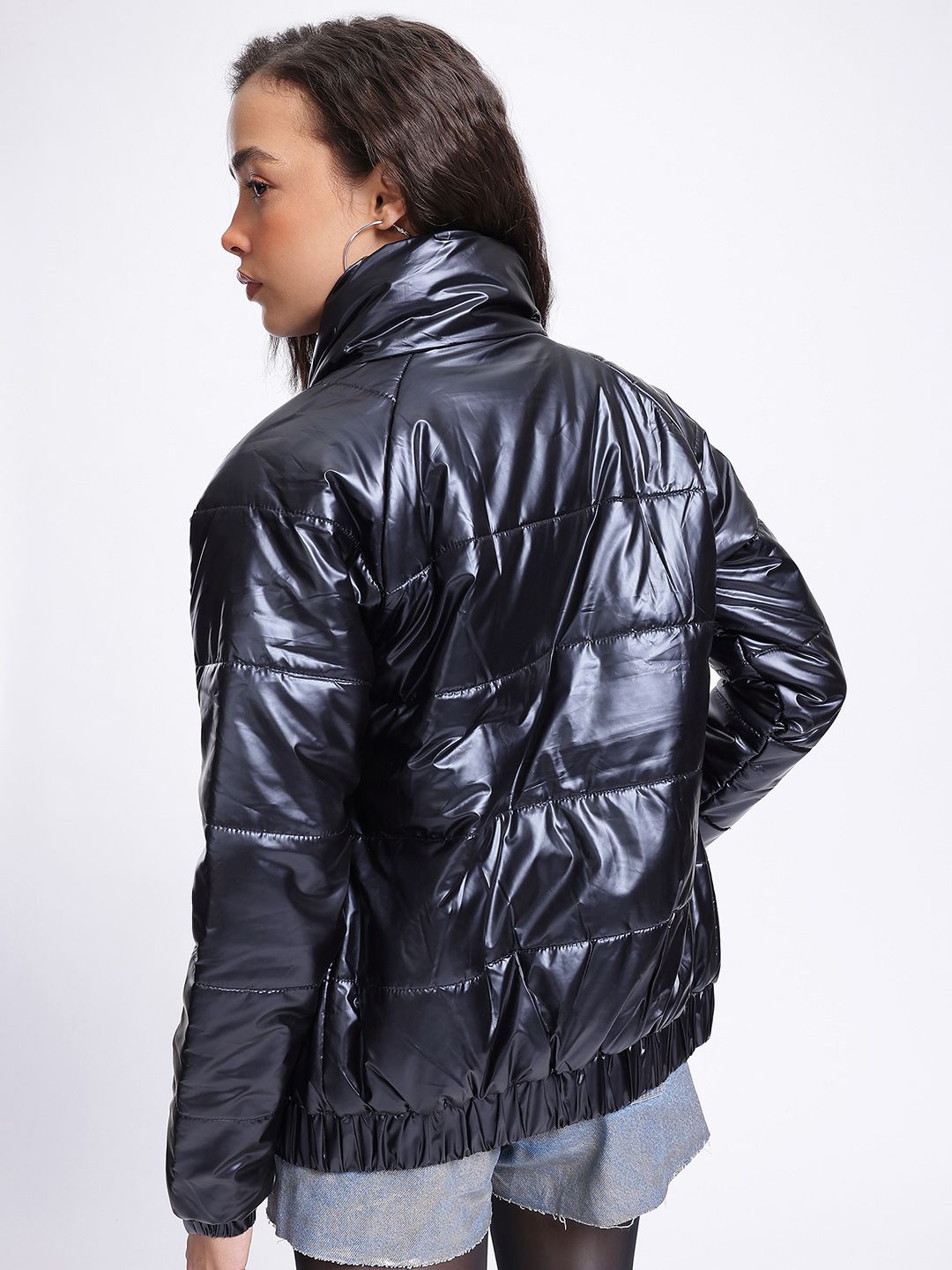 DressBerry Metallic Magic Puffer Jacket