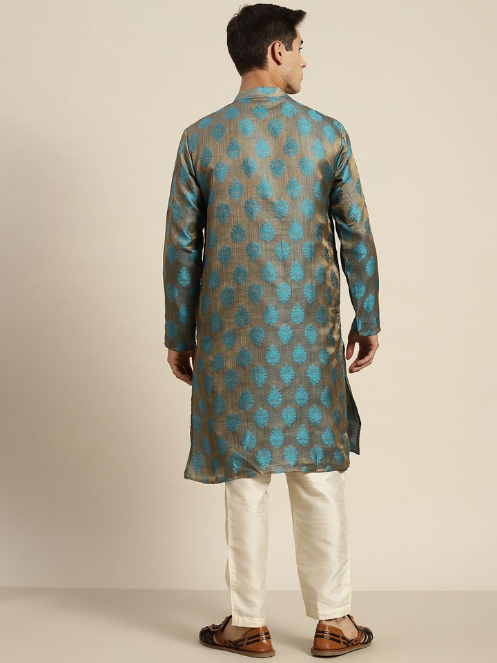 SOJANYA Ethnic Motifs Jacquard Silk Cotton Kurta