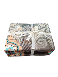 BOMBAY DYEING Ethnicity Turquoise Blue Printed Cotton 300TC King Bedsheet Set 2.74 x 2.74m