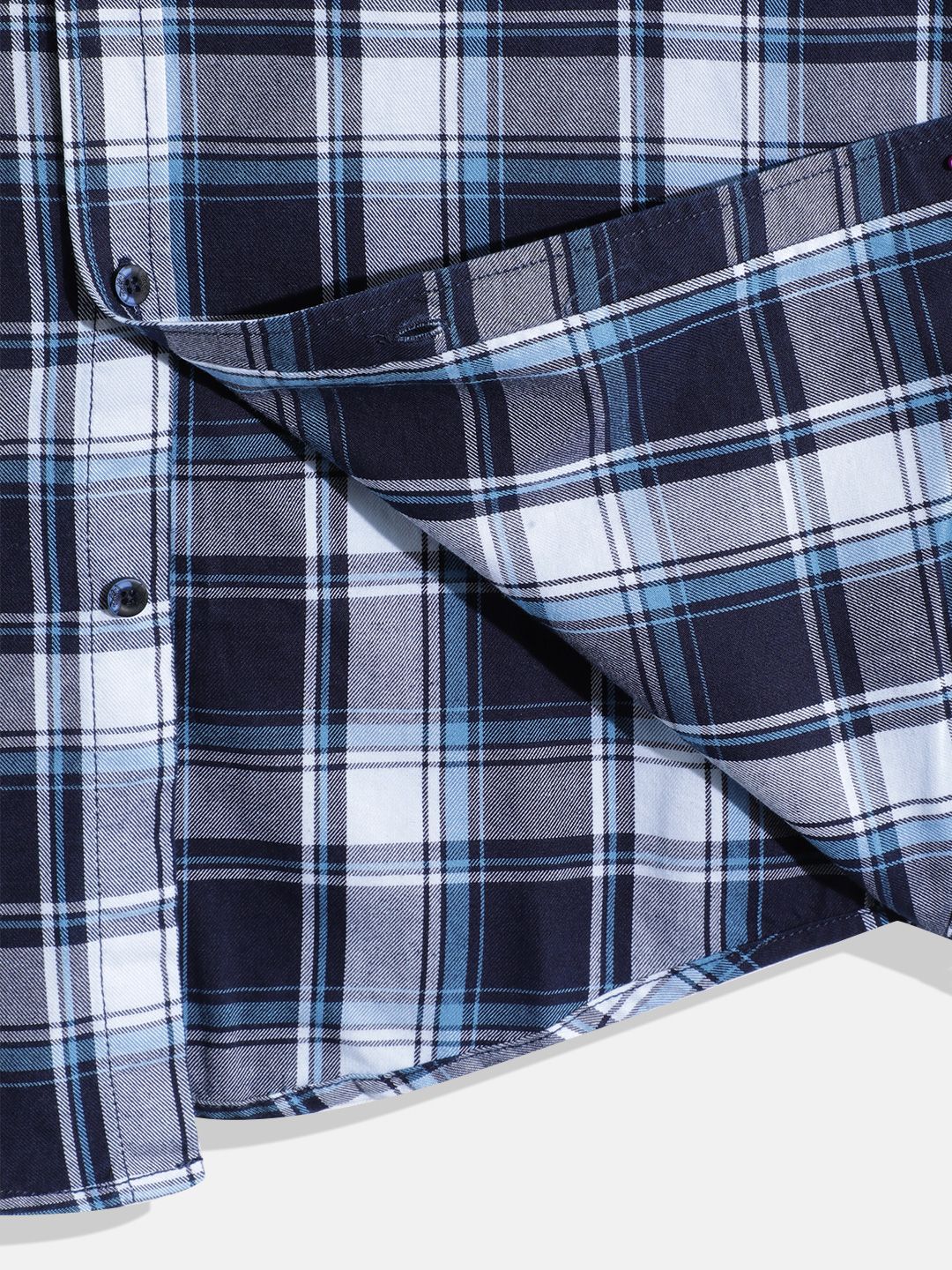 Monte Carlo Boys Tartan Checked Casual Smart Fit Shirt