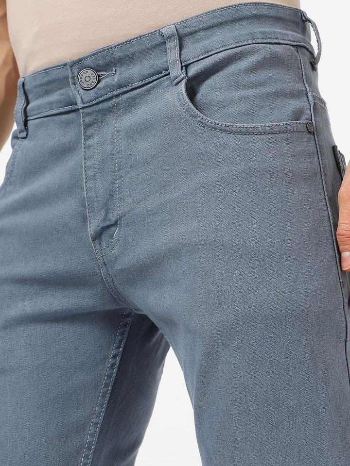 Urbano Fashion Men Grey Slim Fit Stretchable Jeans