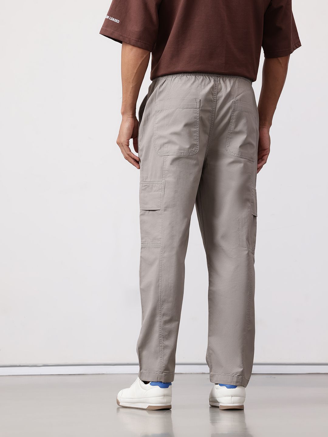 ether Men Mid-Rise Relaxed Fit Cargos