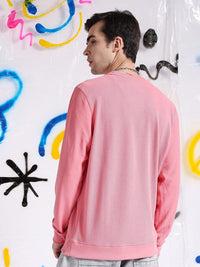 The Indian Garage Co Self Design Textured Long Sleeve Pullover Sweatshirt