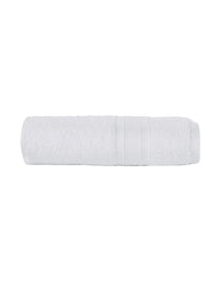 MYTRIDENT White Solid 500 GSM Pure Cotton Soft  Plush Bath Towel