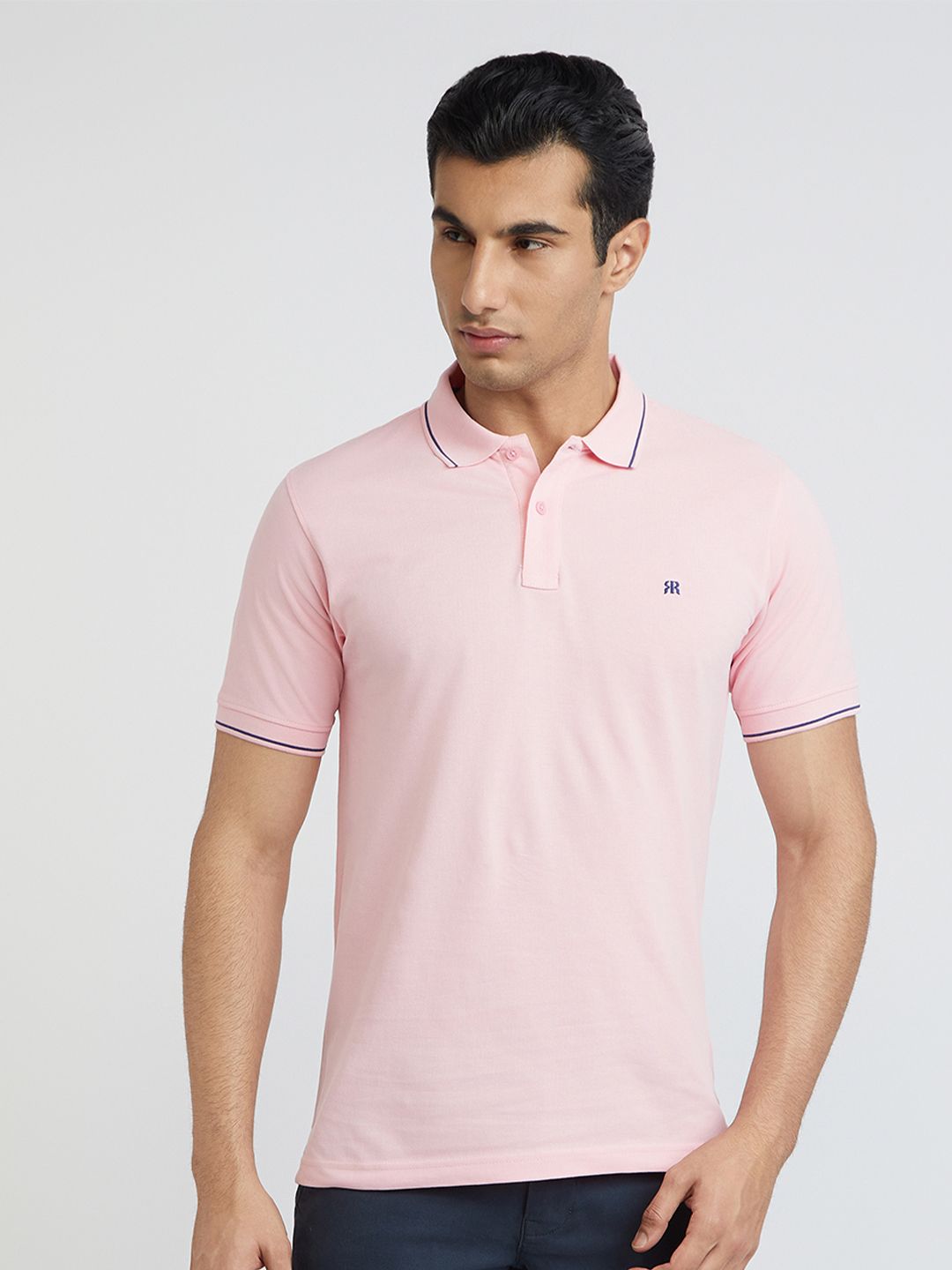 Raymond Pure Cotton Modern Fit Polo Collar T-shirt