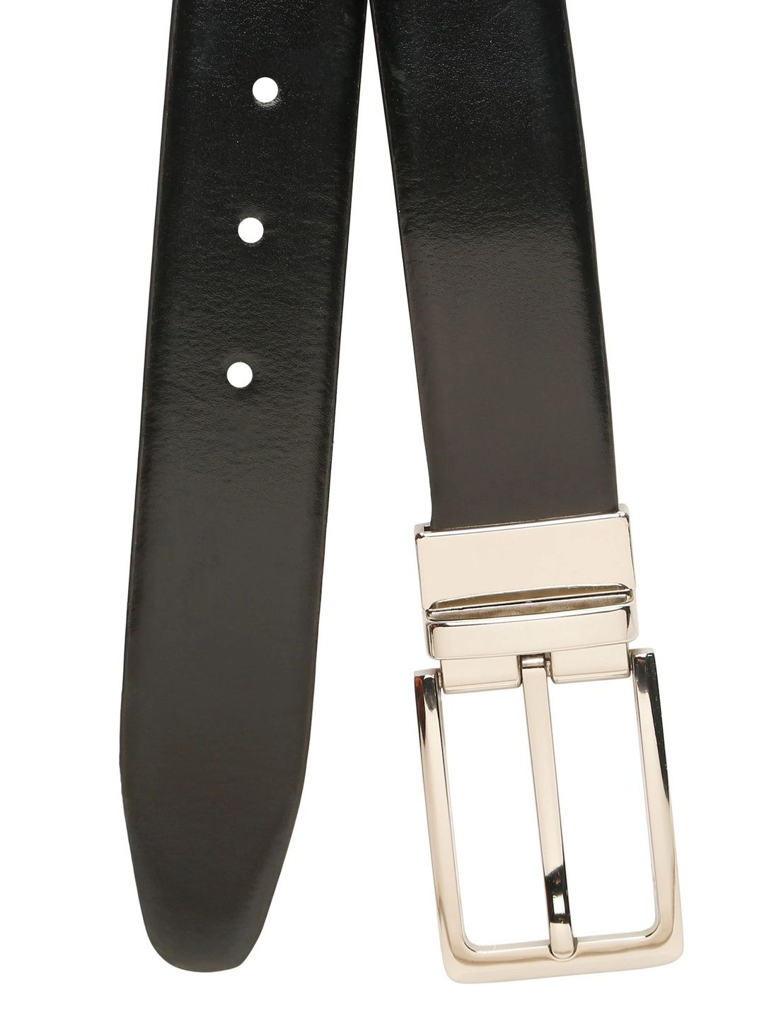Teakwood Leathers Men Textured Leather Reversible Belt