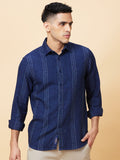 Being Human Men Slim Fit Opaque Striped Casual Shirt