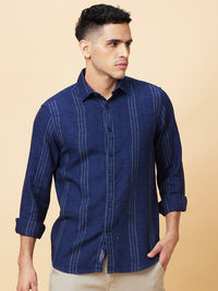 Being Human Men Slim Fit Opaque Striped Casual Shirt
