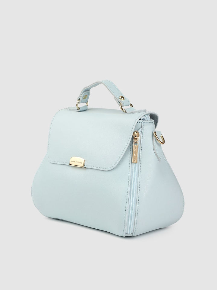 Lino Perros Blue Solid Satchel