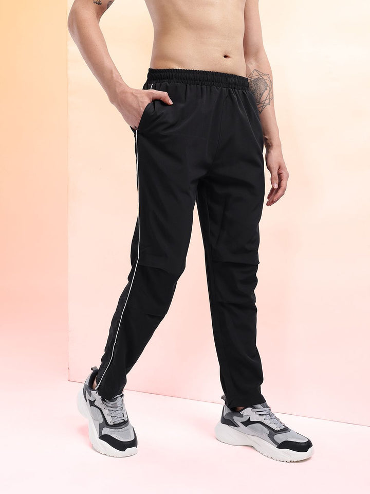HRX by Hrithik Roshan Men Mid-Rise Rapid-Dry Training Track Pants with Side Slits