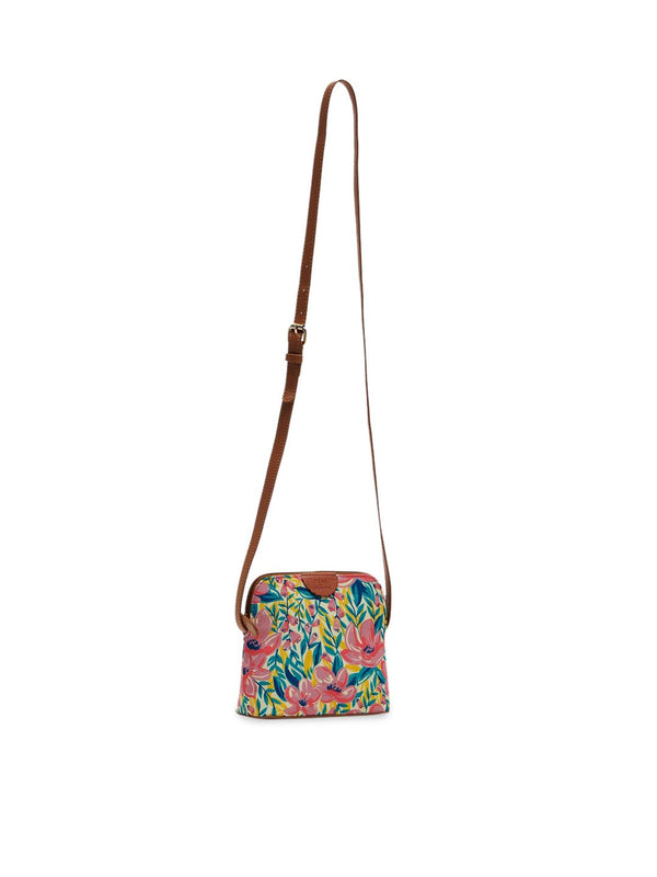 TEAL BY CHUMBAK Floral Structured Sling Bag