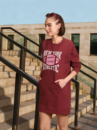 DressBerry Printed Mini Sweatshirt Dress