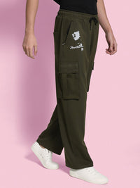 Bene Kleed Men Printed Plated Interlock Relaxed Fit Trousers