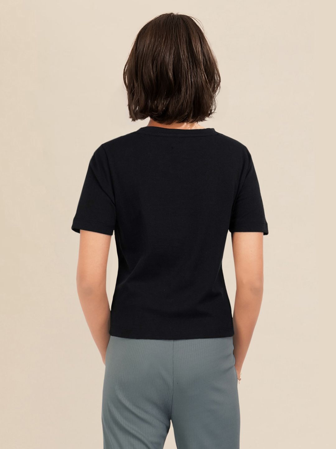DressBerry Solid Round Neck T-shirt