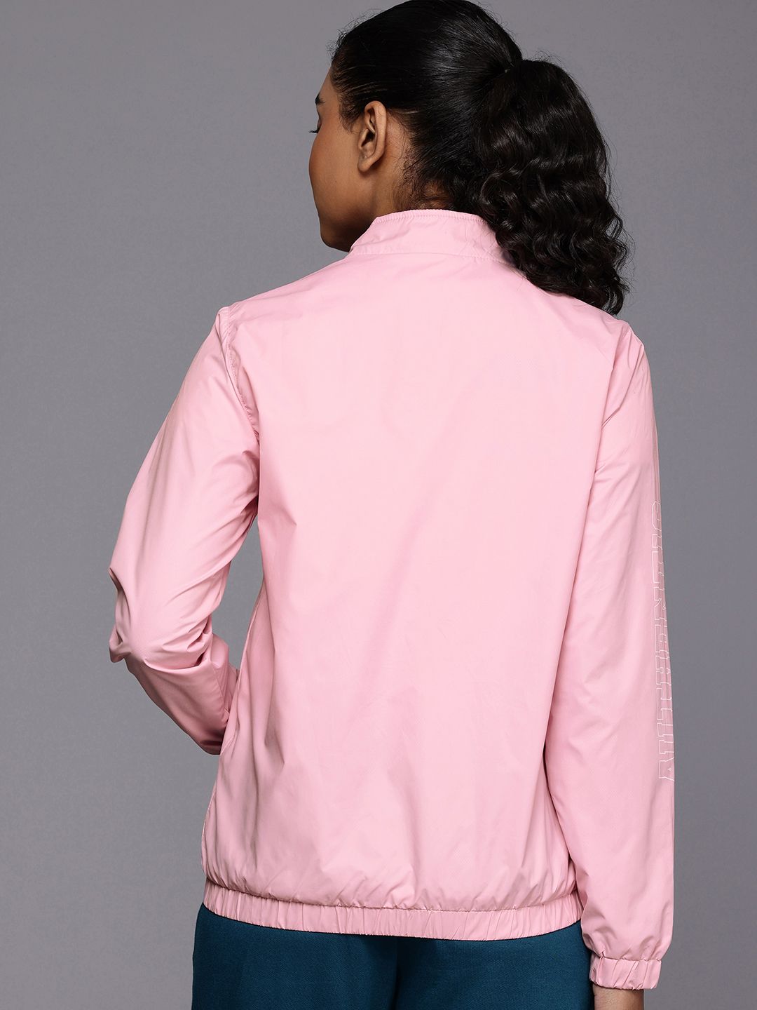 HRX by Hrithik Roshan Mock Collar Rapid-Dry Antimicrobial Sporty Jacket