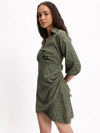 DressBerry Fierce Femme Animal Print Wrap Dress