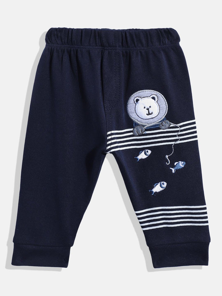 Moms Love Infant Boys Pure Cotton T-shirt With Joggers