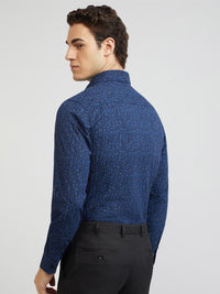 Raymond Men Slim Fit Micro Ditsy Printed Pure Cotton Casual Shirt