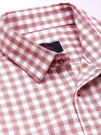 Raymond Pure Cotton Slim Fit Checked Casual Shirt