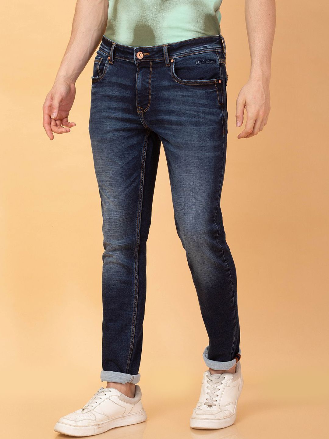 Being Human Men Slim Fit Heavy Fade Jeans