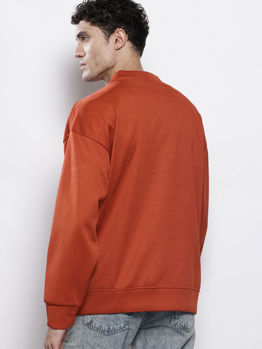 The Indian Garage Co Ribbed Oversized Sweatshirt