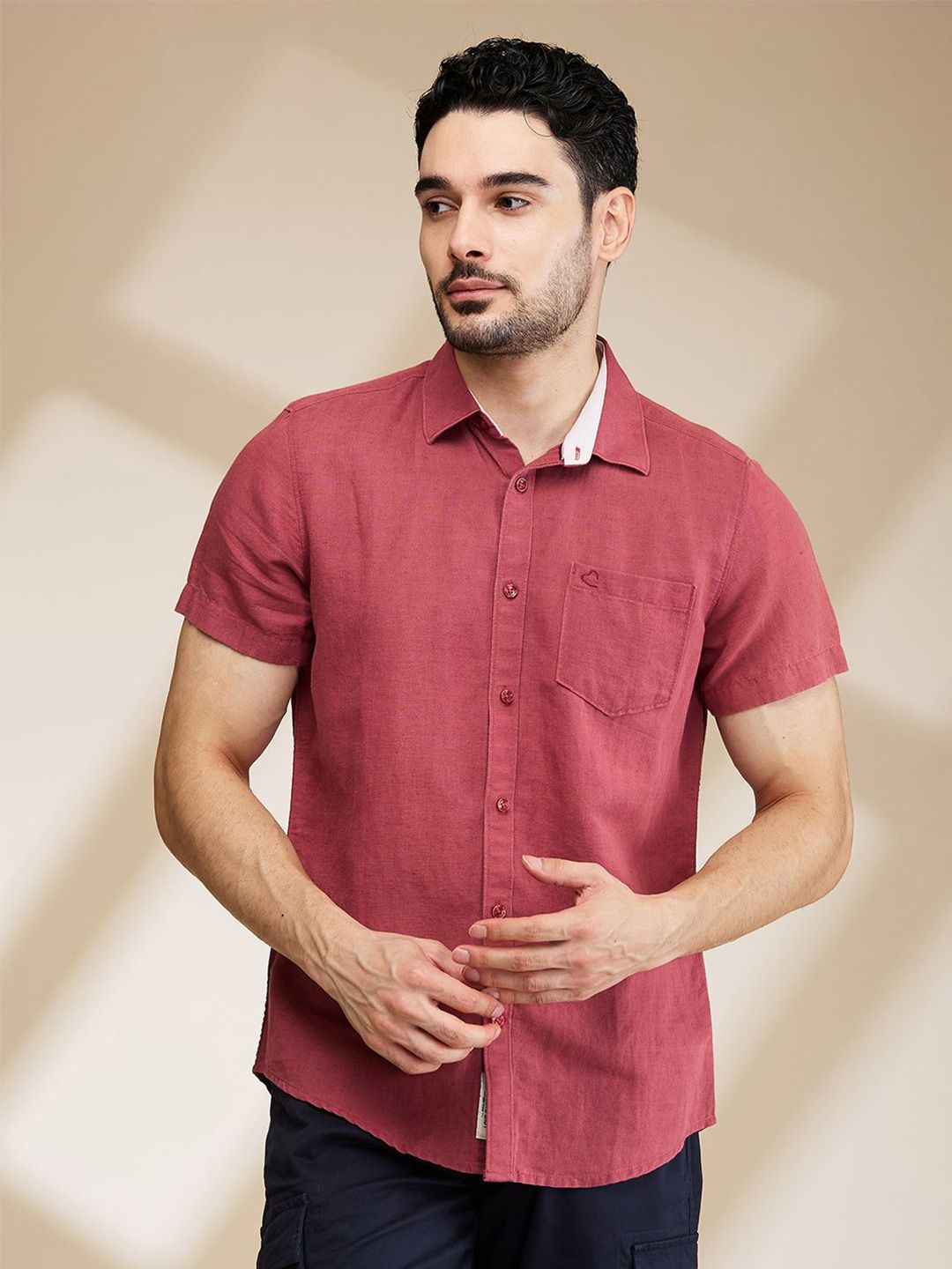 Being Human Men Slim Fit Opaque Casual Shirt