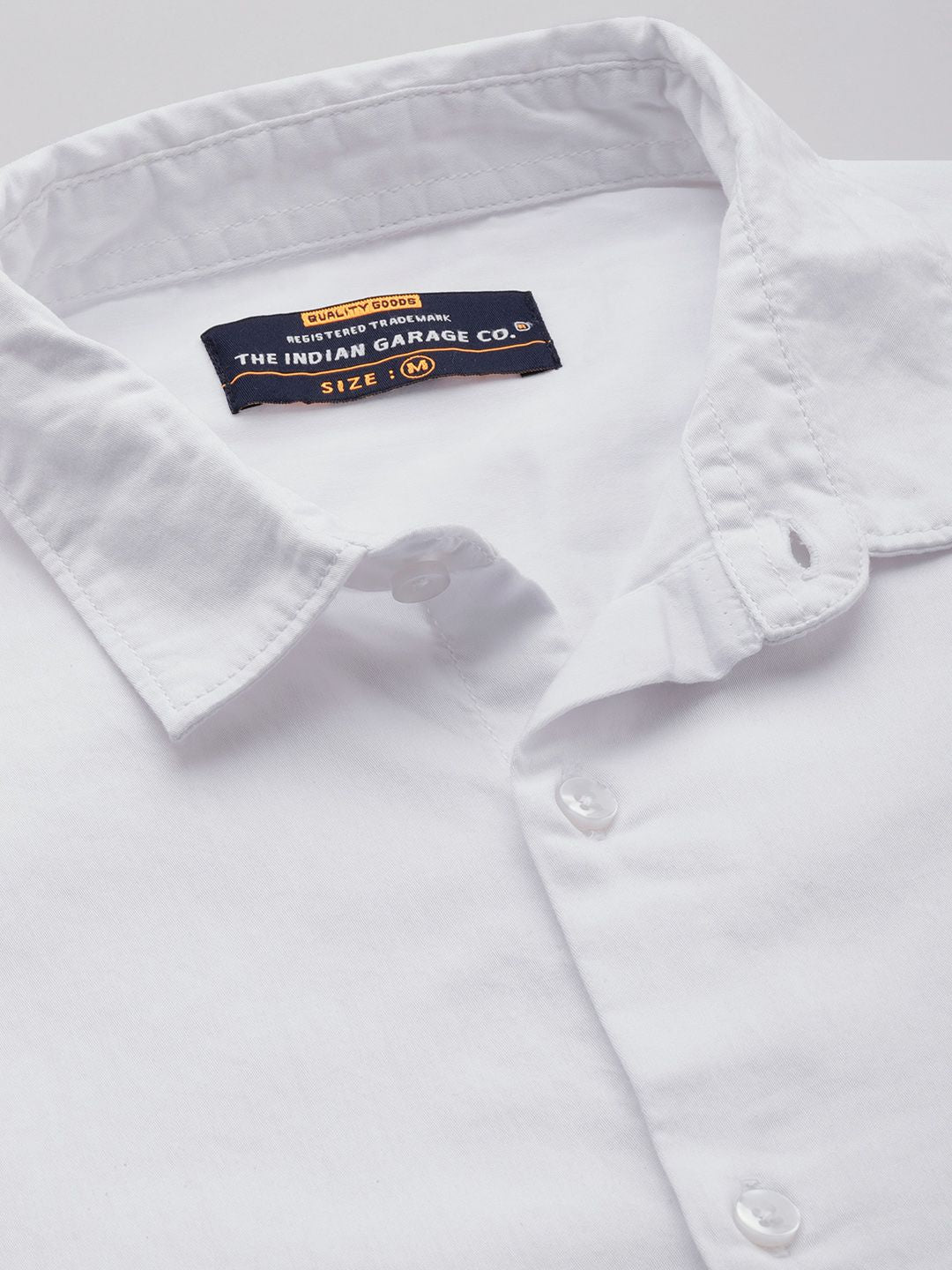 The Indian Garage Co Solid Pure Cotton Shirt
