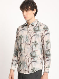THE BEAR HOUSE Men Abstract Graphic Printed Slim Fit Casual Shirt