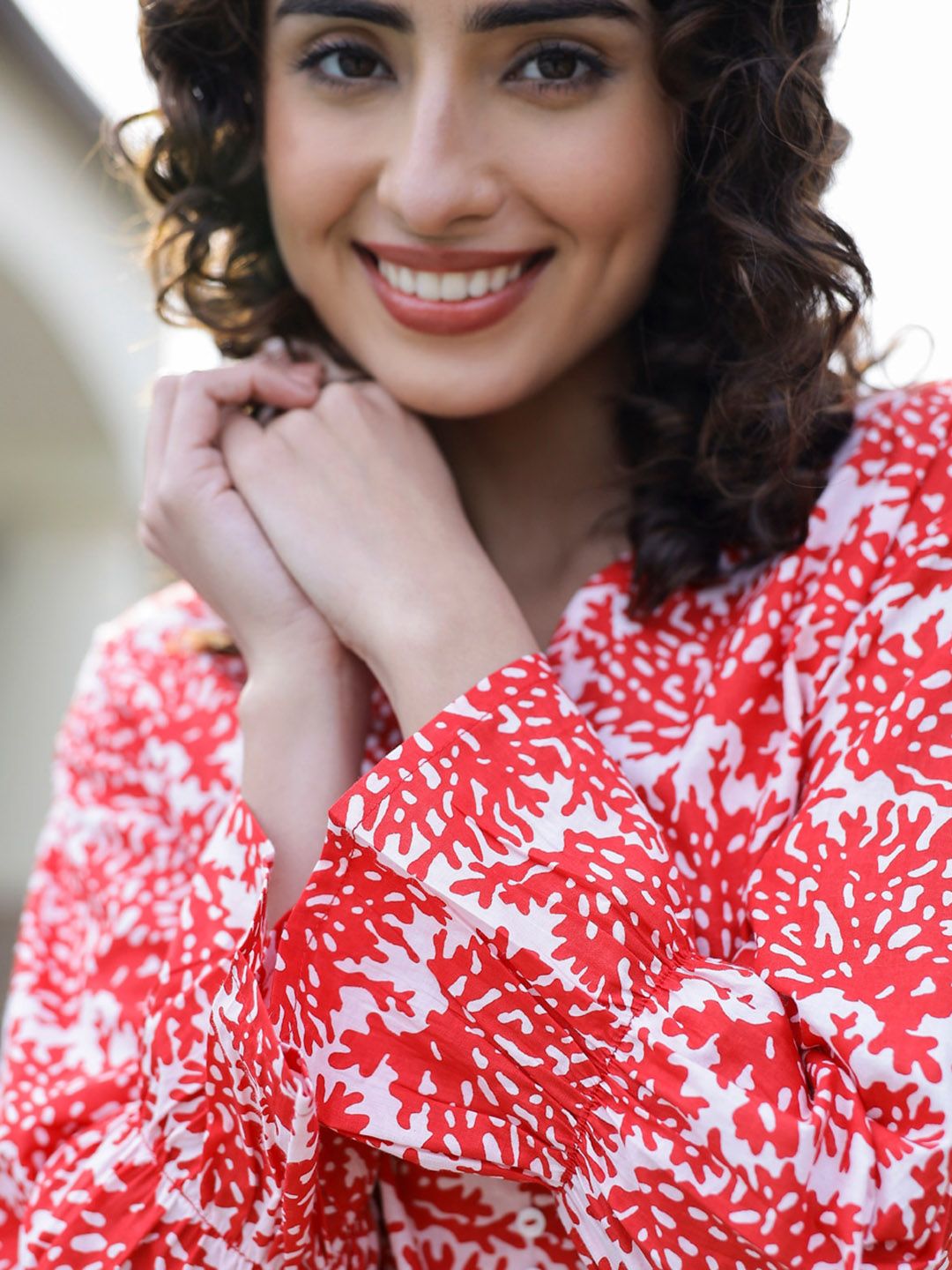 SANSKRUTIHOMES Printed Pure Cotton Night suit