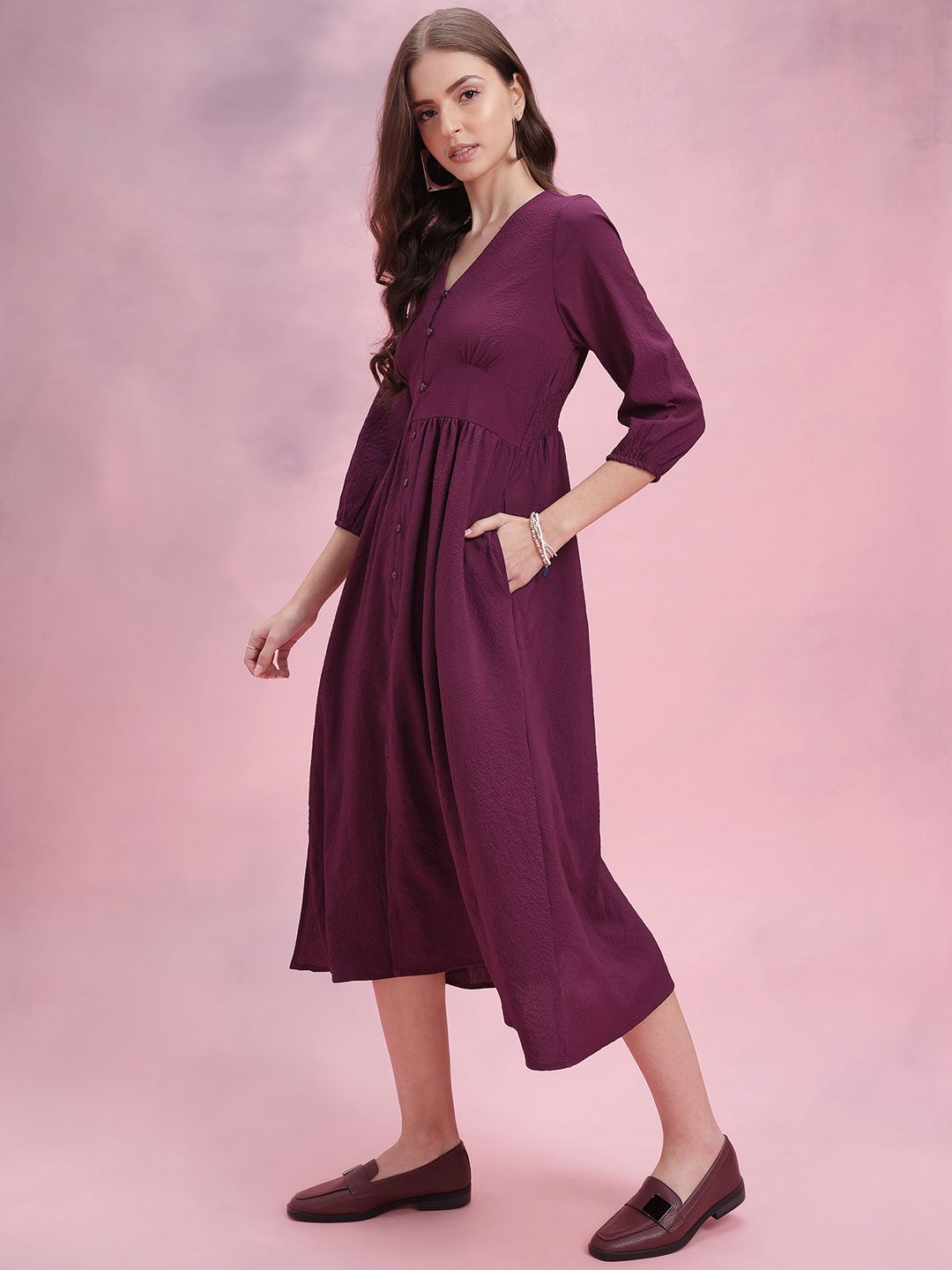 DressBerry A-Line Midi Dress