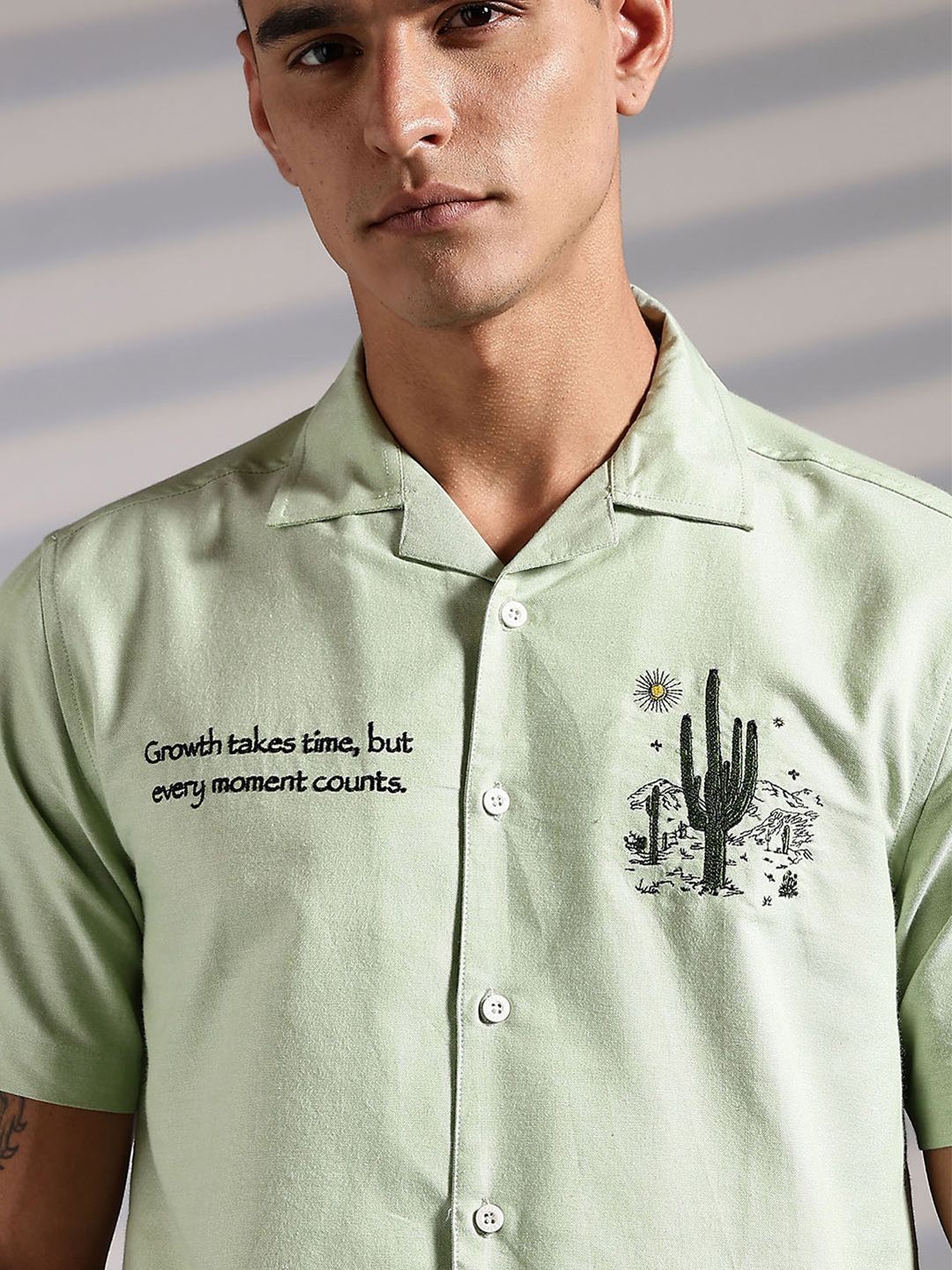 Baju Kapas Kolar Cuba Eszett Cactus