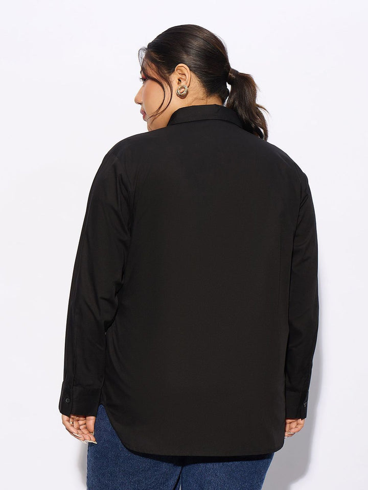 SASSAFRAS Curve Plus Size Pure Cotton Casual Shirt