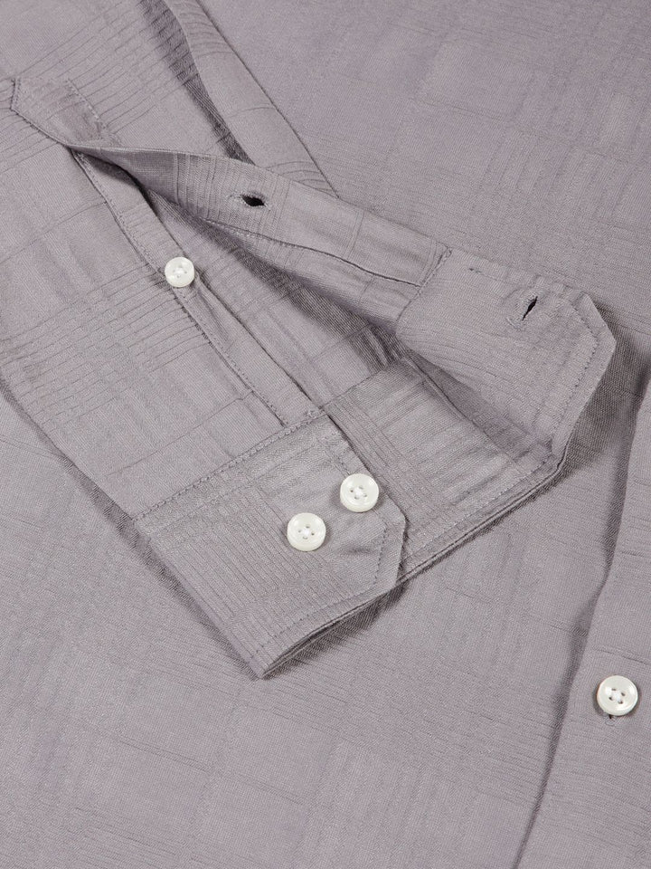 Thomas Scott Men Premium Button-Down Collar Tartan Checked Cotton Slim Fit Casual Shirt
